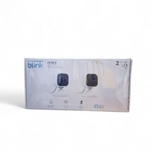 Blink Mini Indoor Security Camera (White) - 2 Camera Kit